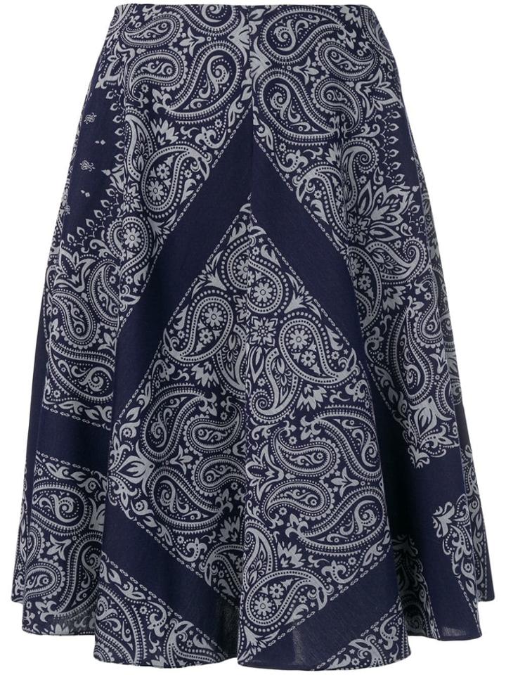 Études Steps Bandana Skirt - Blue