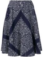 Études Steps Bandana Skirt - Blue