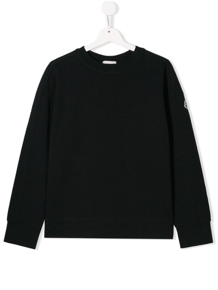 Moncler Kids Classic Jersey Sweater - Blue