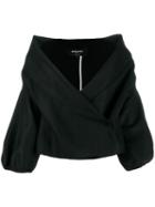 Rochas Wrap Front Jacket - Black