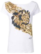 Liu Jo Leopard Print T-shirt - White