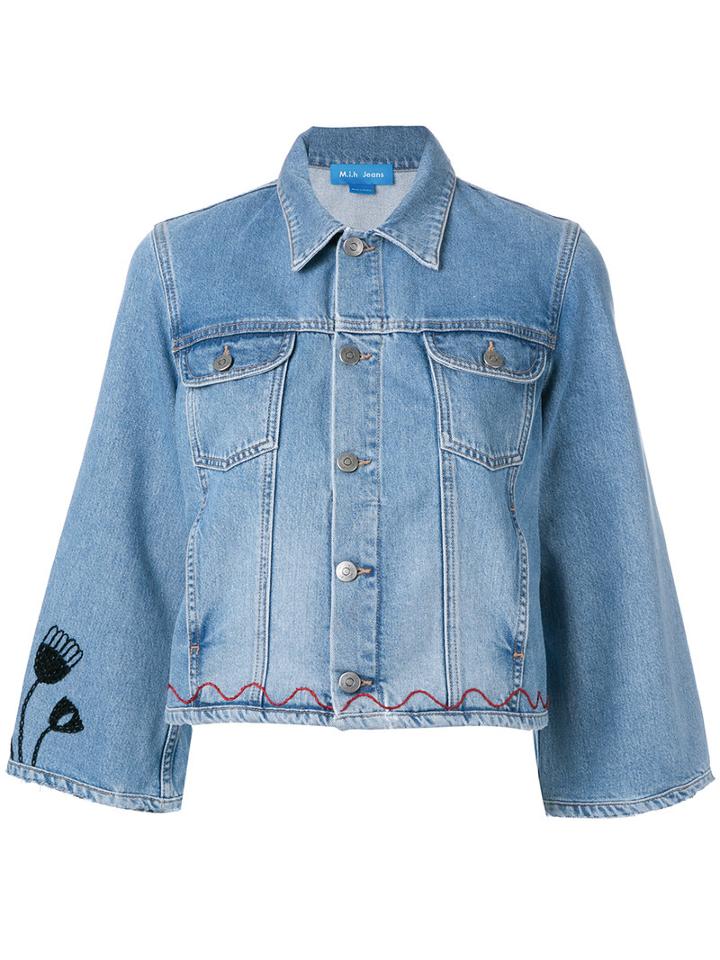 Mih Jeans Arch Denim Jacket Customised By Conie Vallese, Women's, Size: Small, Blue, Cotton