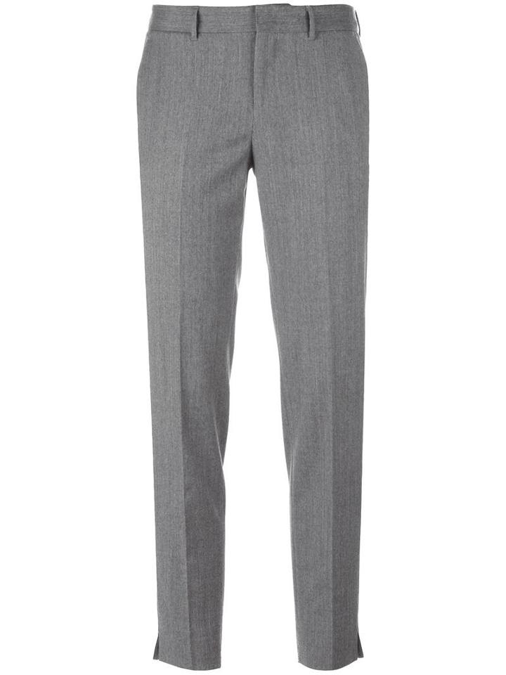 Pt01 Tailored Cropped Trousers, Women's, Size: 44, Grey, Polyester/spandex/elastane/viscose/virgin Wool