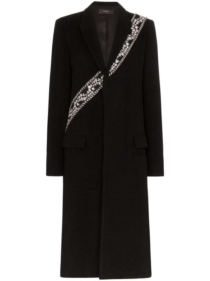 Amiri Long Coat - Black