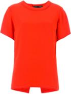 Proenza Schouler Slit Detail Blouse, Women's, Size: 6, Red, Acetate/viscose