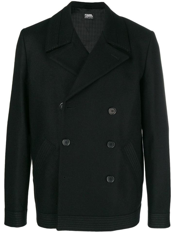 Karl Lagerfeld Sebastien Peacoat - Black