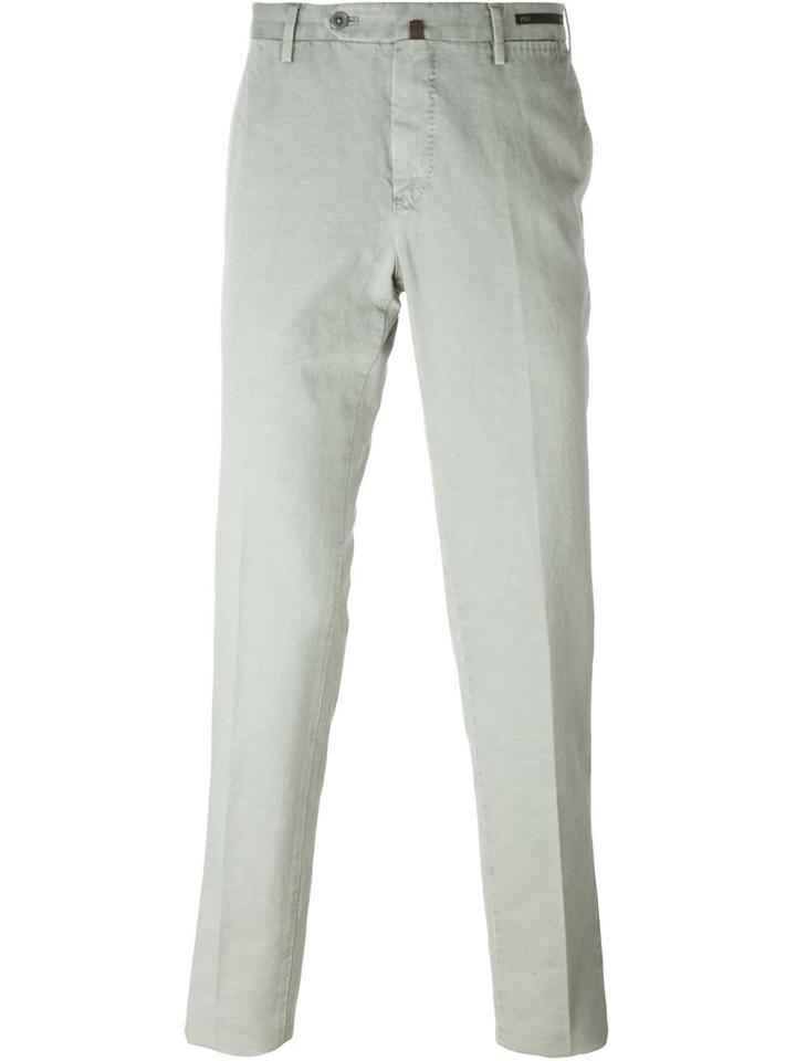 Pt01 Chino Trousers, Men's, Size: 48, Nude/neutrals, Cotton/linen/flax