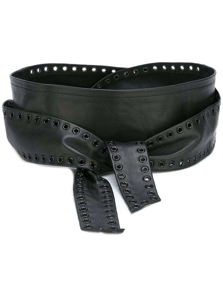 Iro 'beliza' Belt, Women's, Size: 75, Black, Lamb Skin
