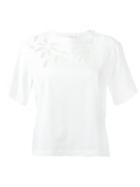 See By Chloé Cut-out T-shirt, Women's, Size: Xs, White, Cotton/polyester