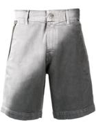 Diesel Red Tag Gradient Denim Shorts - Grey