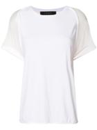 Federica Tosi Sheer Sleeved T-shirt - White