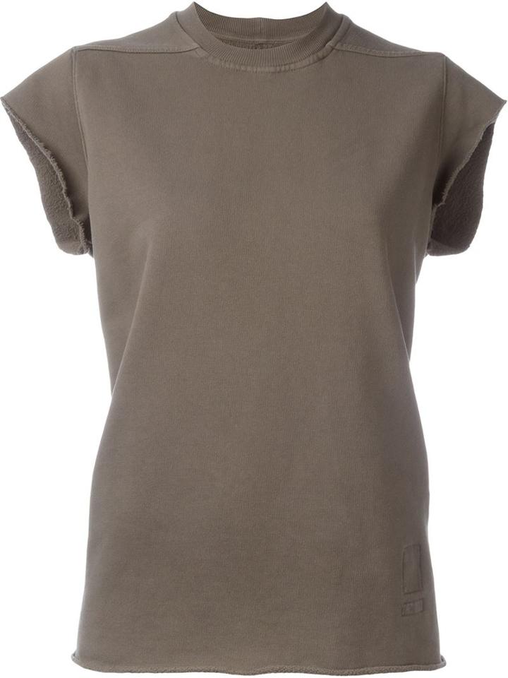 Rick Owens Drkshdw Jumbo T-shirt, Women's, Grey, Cotton