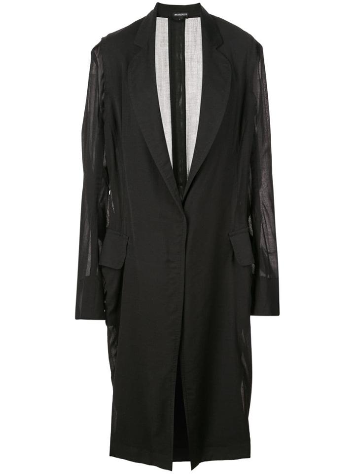 Ann Demeulemeester Oversized Sleeve Coat - Black