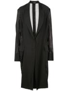 Ann Demeulemeester Oversized Sleeve Coat - Black