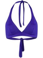 Gentry Portofino Halterneck Bikini Top - Blue