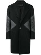 Neil Barrett Contrast Single-breasted Coat - Black