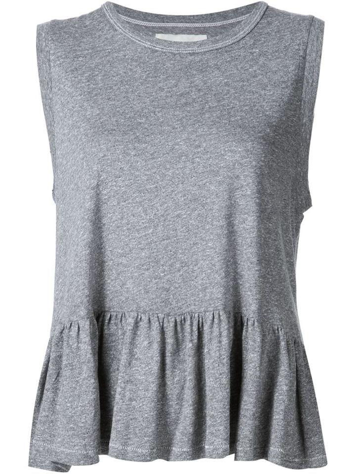 The Great Peplum Top, Women's, Size: 2, Grey, Polyester/cotton/rayon