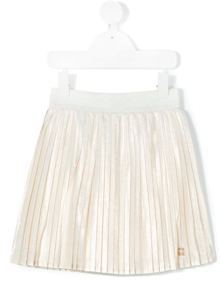 Carrèment Beau - Pleated Skirt - Kids - Polyamide/viscose - 4 Yrs, Toddler Girl's, Nude/neutrals