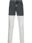 Diesel Two Tone Slim-fit Jeans - Grey