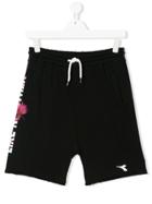 Diadora Junior Printed Loose Fit Shorts - Black