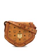 Mcm Pre-owned Logos Crossbody Bag - Orange