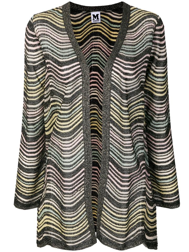 M Missoni Wavy Stripe Glitter Cardigan - Multicolour
