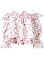Dresscamp Strawberry Print Off-shoulder Blouse, Women's, Size: 36, White, Polyester