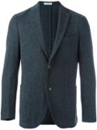 Boglioli Single Breasted Blazer, Men's, Size: 56, Blue, Cupro/cotton/spandex/elastane