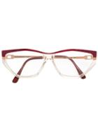 Yves Saint Laurent Vintage Transparent Optical Glasses, Red