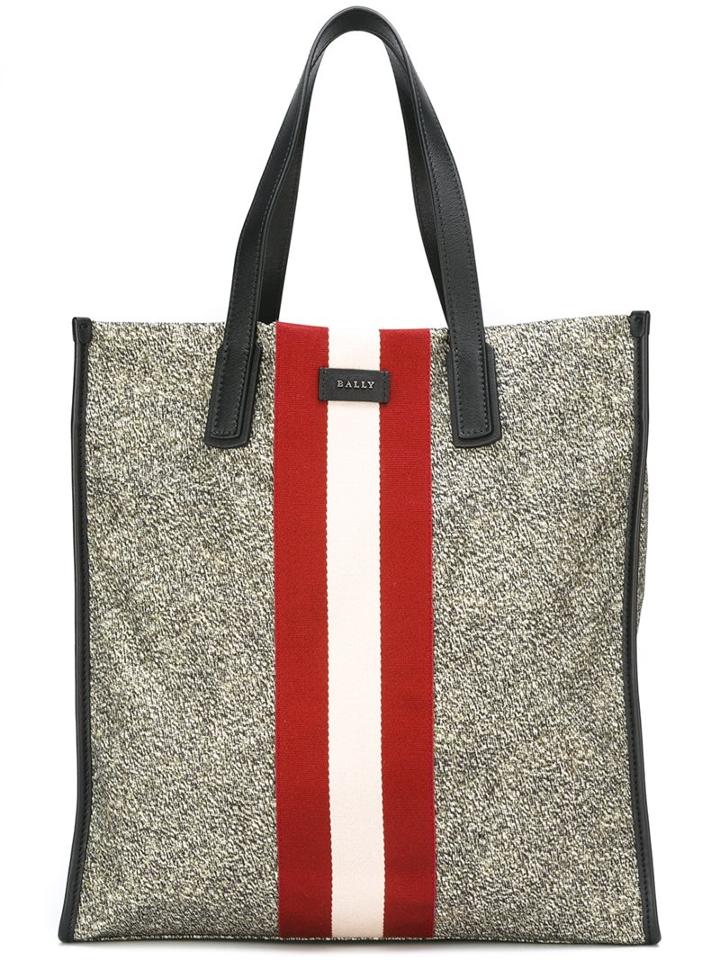 Bally Striped Detail Shopping Bag