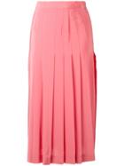 Chanel Vintage Pleated Midi Skirt - Pink & Purple