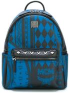Mcm Studded Straps Medium Backpack