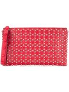 Red Valentino Studded Floral Clutch