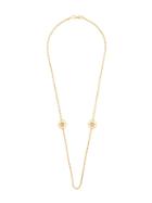 Givenchy Pre-owned Circle Logo Rhinestone Necklace - Gold