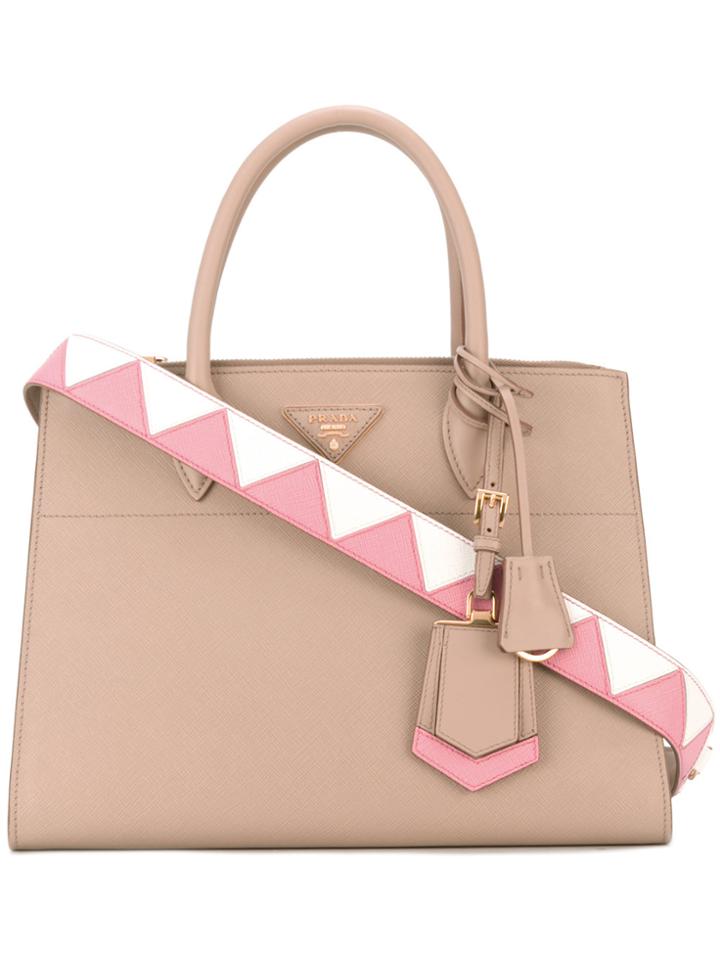 Prada Paradigme Tote - Nude & Neutrals