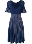 Jonathan Simkhai Striped Lurex Knit Dress - Blue