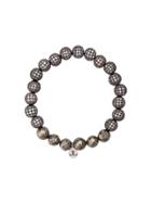 Lord And Lord Designs Crystal Embellished Beaded Bracelet - Grey