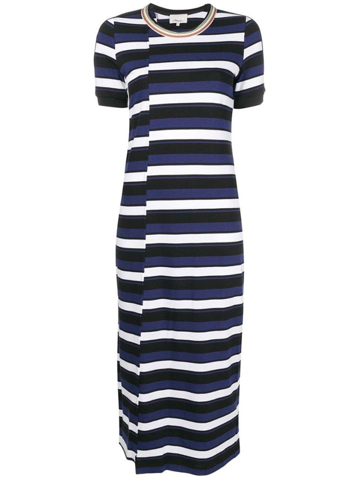 3.1 Phillip Lim Striped Midi Dress - Blue