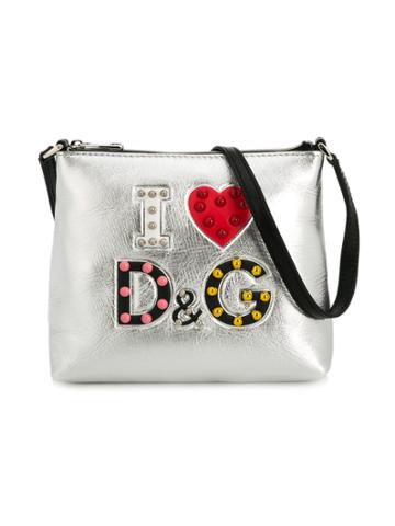 Dolce & Gabbana Kids I Love D & G Shoulder Bag - Metallic