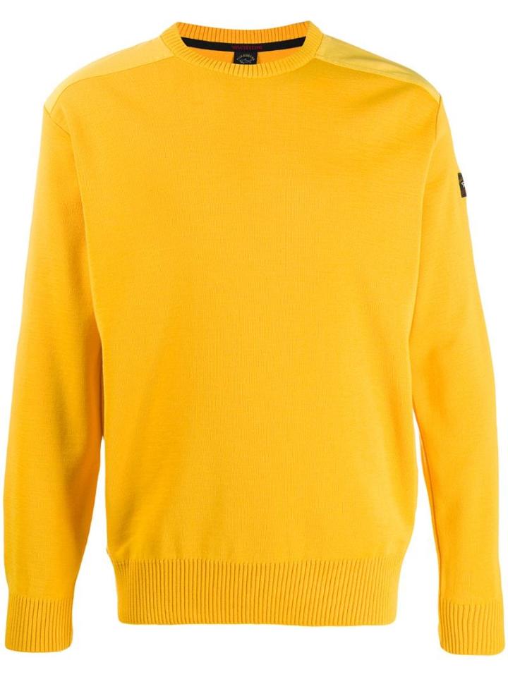 Paul & Shark Crew Neck Jumper - Yellow