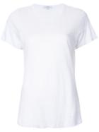 Venroy - Round Neck Semi-sheer T-shirt - Women - Linen/flax - S, White, Linen/flax