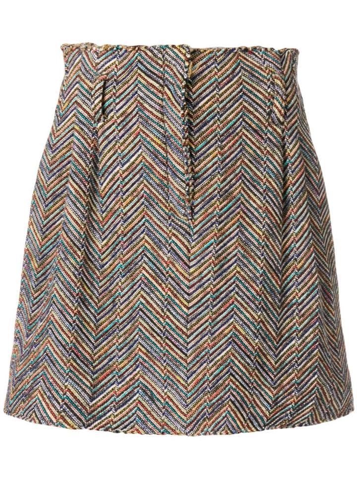 Missoni Embroidered Mini Skirt - Nude & Neutrals