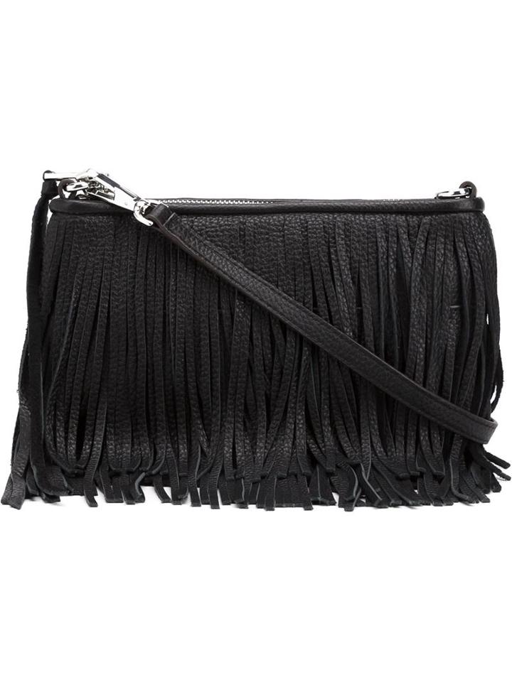 Rebecca Minkoff Finn Clutch, Women's, Black, Leather
