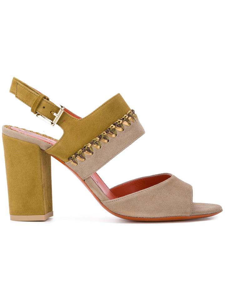 Santoni Two-tone Sandals - Green