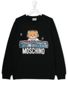 Moschino Kids Teen Dj Teddy Sweatshirt - Black