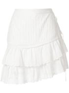 Sir. Celié Pleated Mini Skirt - White