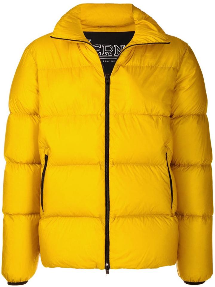 Herno Classic Zip-up Puffer Jacket - Yellow