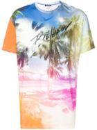 Balmain Beach Print T-shirt - Blue