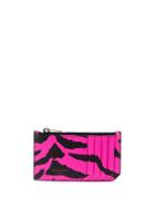 Saint Laurent Animal Print Cardholder - Pink