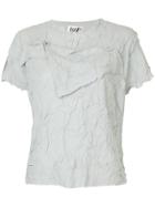 Kotohayokozawa Creased Effect T-shirt - Grey
